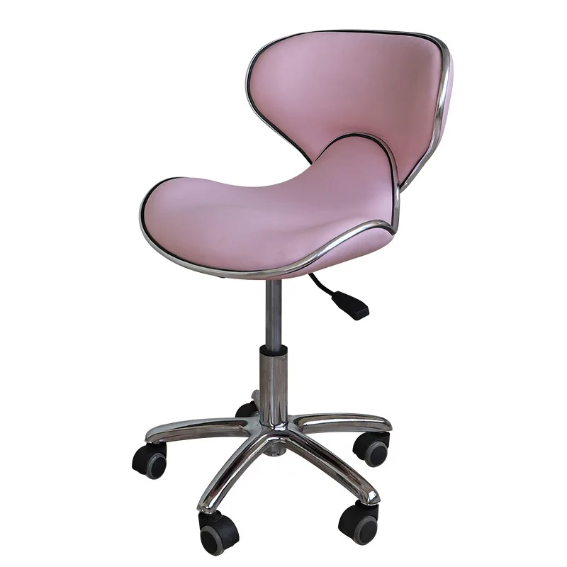 Height Adjustable Beauty Stool Barbershop Rotating Chair Cosmetologist Stool