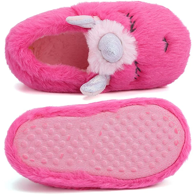 Оптовая продажа, детские плюшевые удобные тапочки без шнуровки из пены с эффектом памяти, детские домашние уличные тапочки