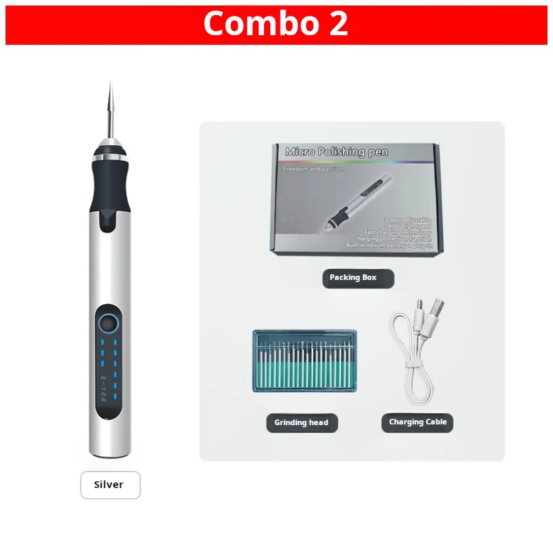 Mini electric grinder lithium battery nail art engraving polishing grinder hardware tool electric small polishing pen