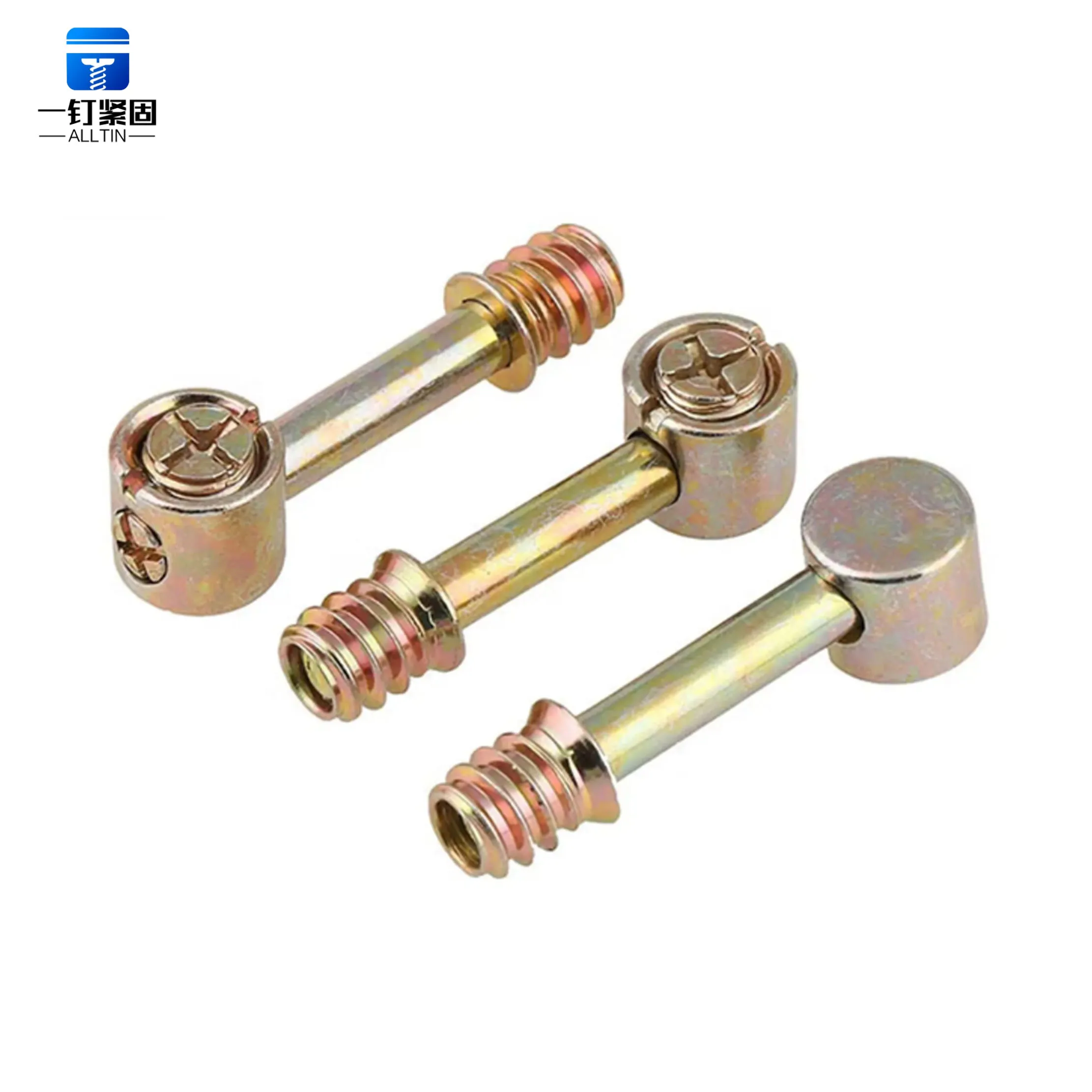 Оптовая продажа 4-в-1 мебельная фурнитура M6 для миниатюрных болтов и винтов мебельных гаек