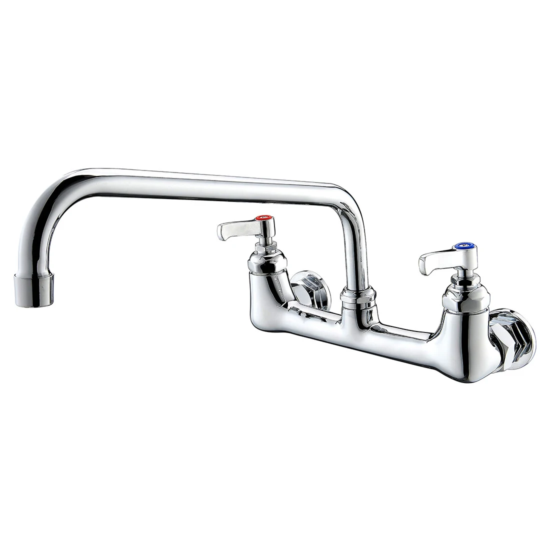 Jiangmen Factory Wall-mounted Basin Mixer Tap Dual Levers Mixer Taps For Kitchen