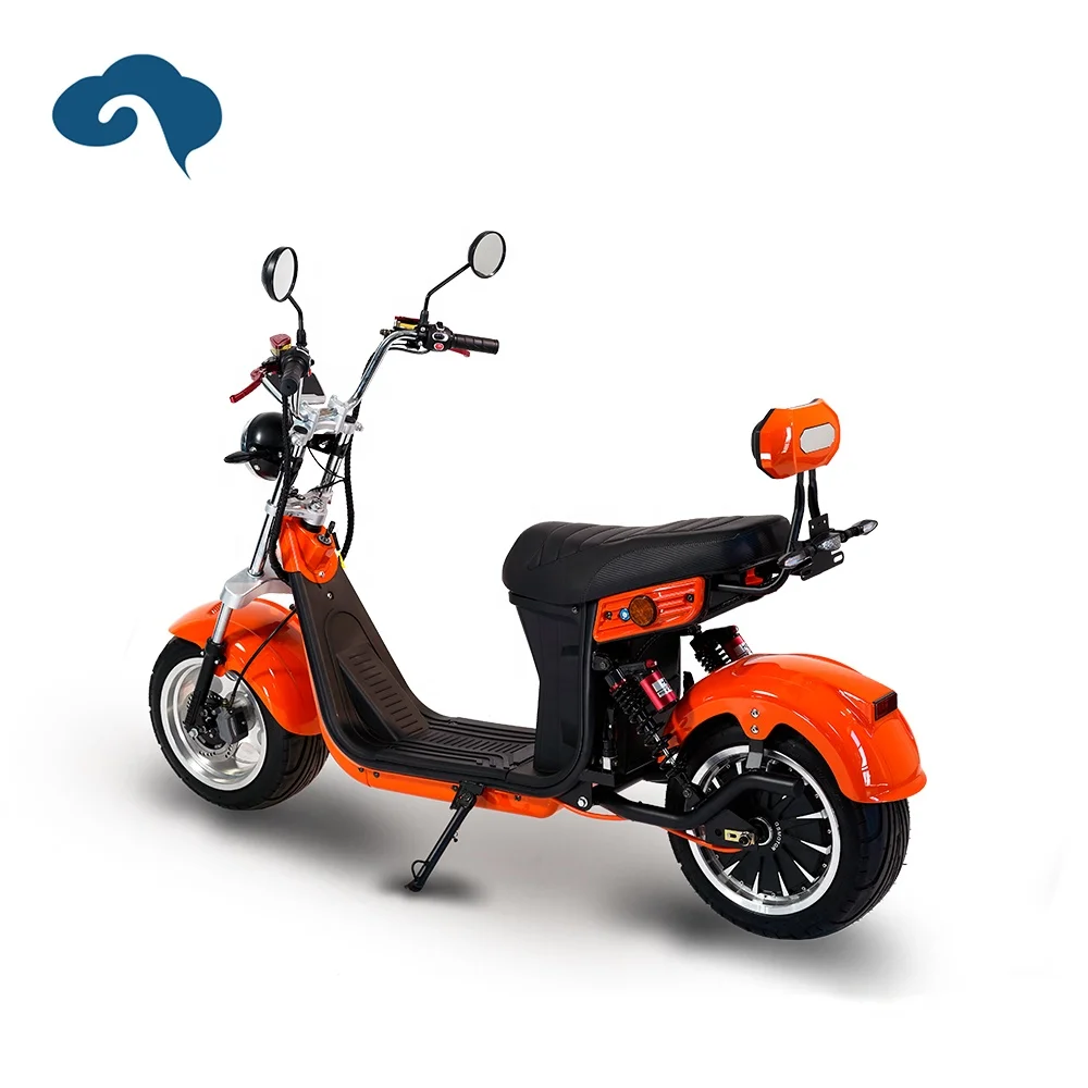 Автомобильный электрический скутер Citycoco Streetbike с толстыми шинами для взрослых унисекс