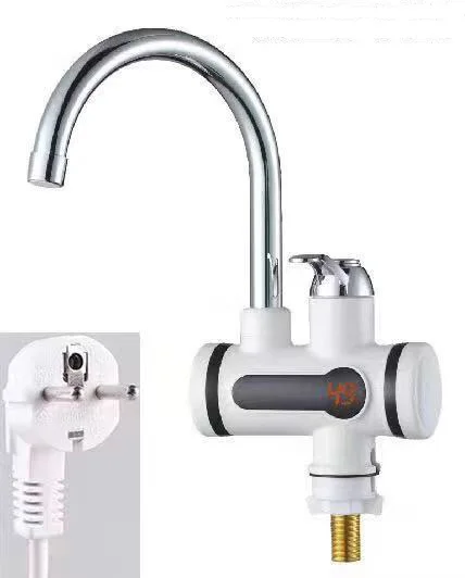 Kitchen Electric Hot Water Heating Faucet Instant Hot Water Faucet with LED   Heater Kitchen Tap