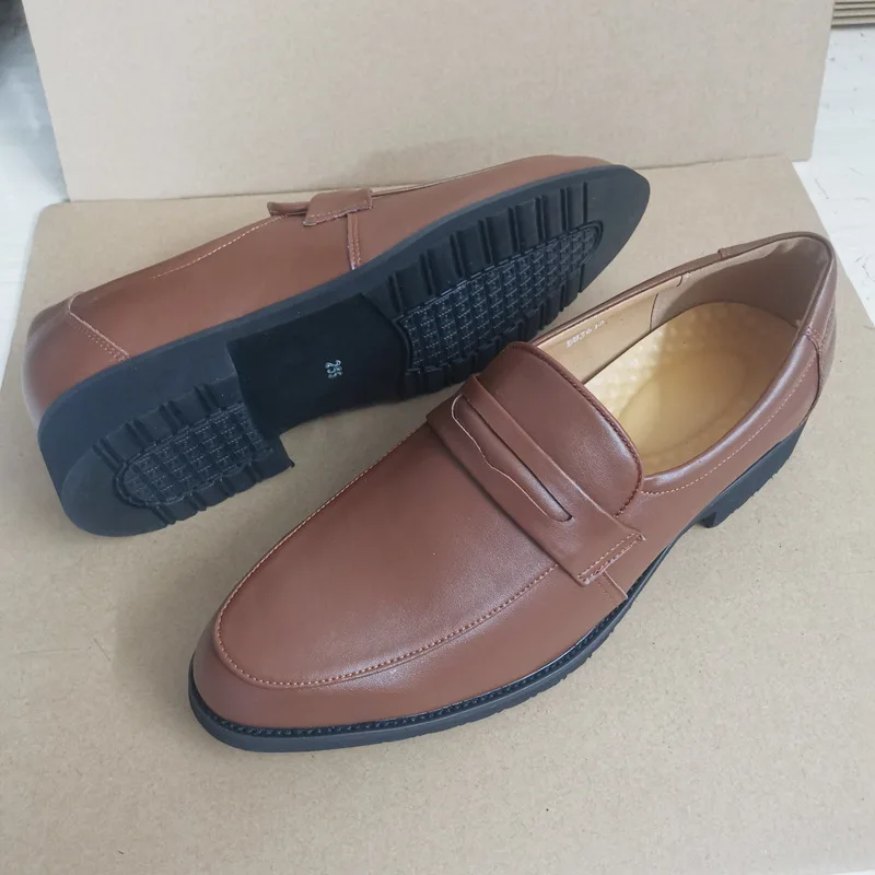Hot Genuine Leather Men Dress Evening Party Wedding Shoes Daily Office Suit Shoes Work Professional Manager Shoes