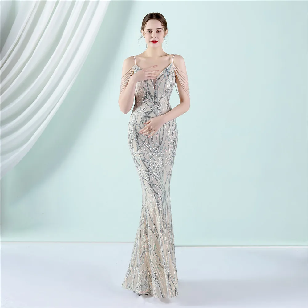 Sexy Trumpet Half Sleeve Mermaid Beading New Fashion Short Sleeve Sequ Fat Lady Dress Plus Size Dress Super Size