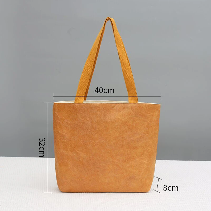 Tyvek paper Bag Coated Dupont Tyvek Shoulder Bag Custom Tyvek Tote Bag For Shopping Manufacture