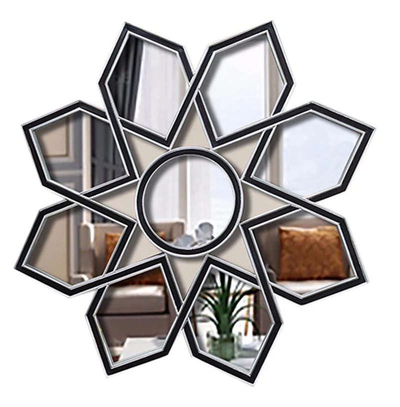 MOK Home hotel bathroom living room decorative framed MDF mirror