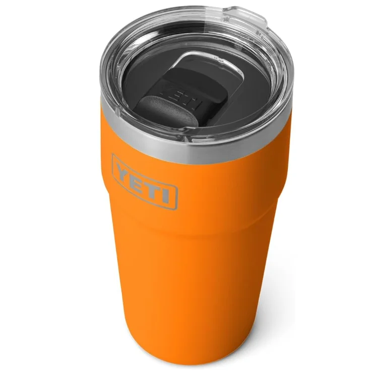 30oz Stainless Steel Vacuum Insulated Tumbler YETY Ramblers MagSlider Lid Black