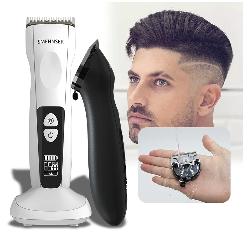 Amazon best sales electric trimmer professional hair clipper  lcd professional hair trimmer cordless hair clippers for men