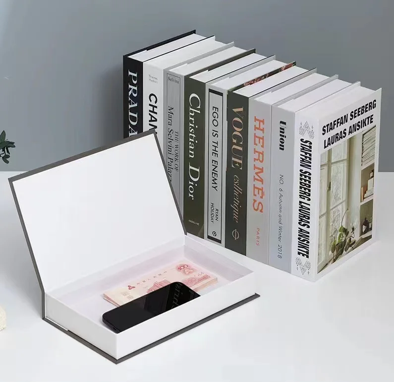 Модные открытые искусственные книги, украшение для дома от известного бренда, украшение для коробки в форме книги