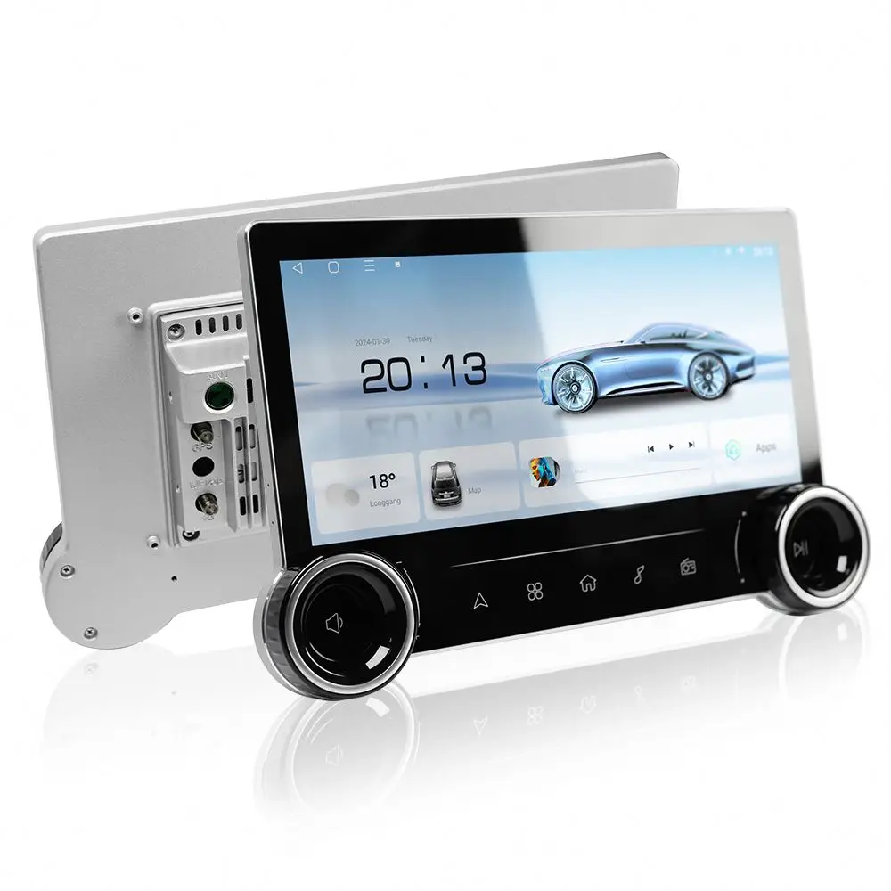 10.33' Universal Car Android Display Touch Screen Car Dvd Player Double Din Auto Stereo Diamond 2k Android Car Radio Dual Knob