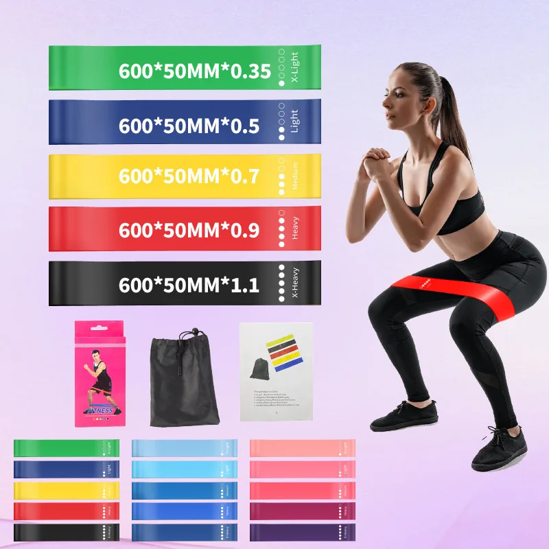 Workout TPE Elastic Pull-Up Exercise Bands Heavy Resistance Level Wholesale Stretch Bands
