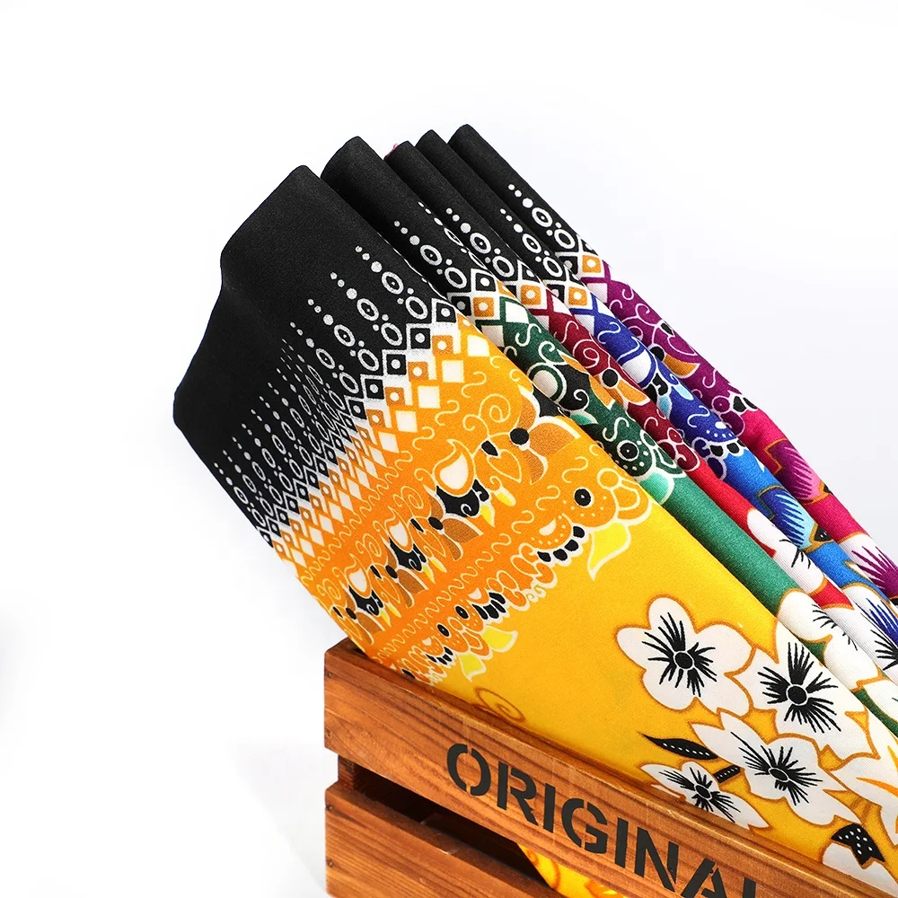 100% polyester print fabric Thai National Costume sarong pareo