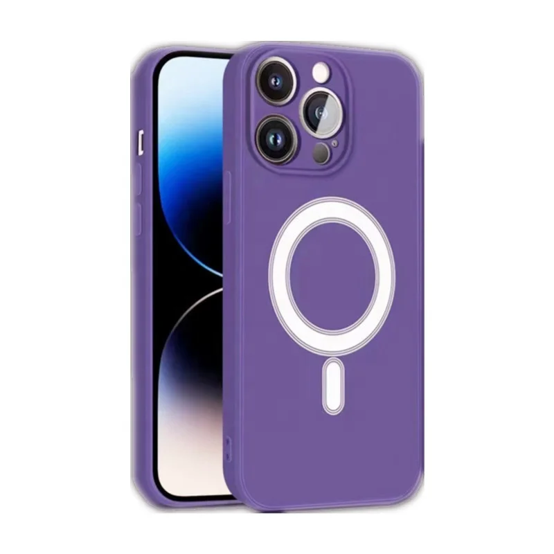 New Strong Suction liquid silica magnetic phone cover case for Apple iPhone 14 pro max