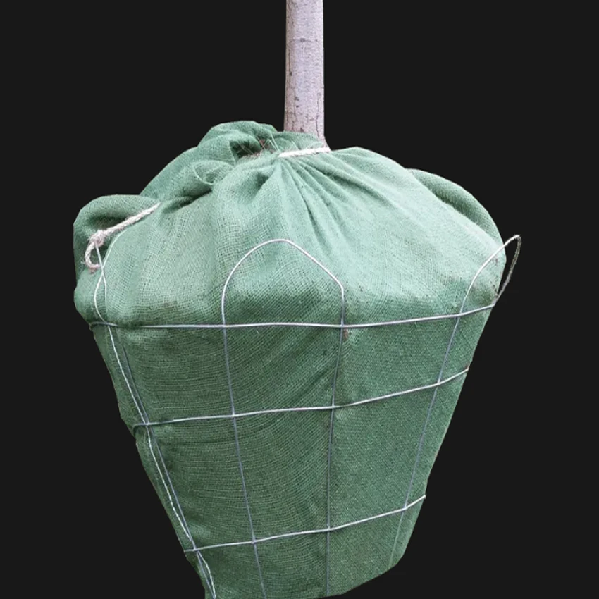 wire tree basket planting nursery  root ball netting for tree nursiries