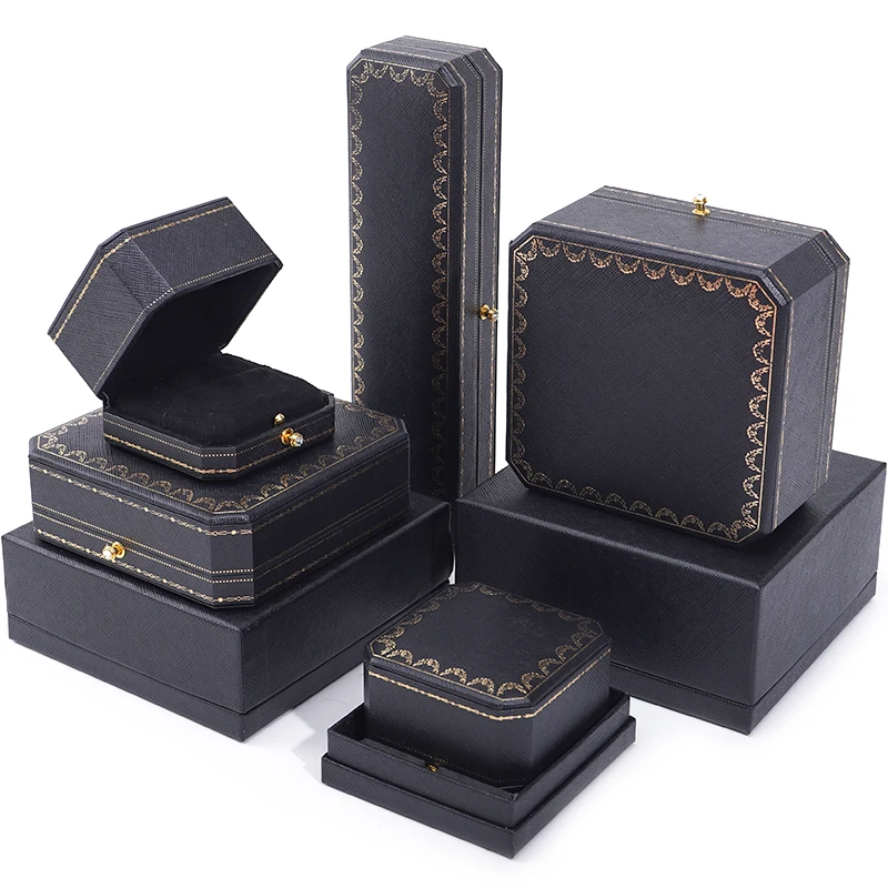Wholesale custom luxury jewelry packaging box with tote bag Bracelet earrings necklace velvet brand cartiers ring jewelry box