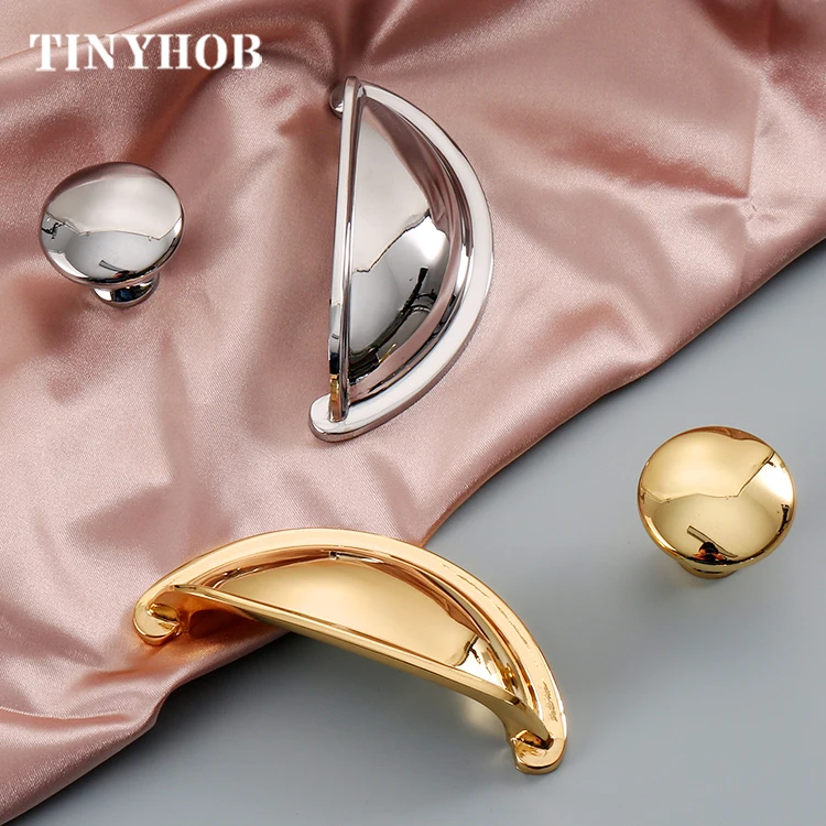 Bronze Shell Shape Drawer Cabinet Handle Solid Brass Cabinet Knob and Knob Furniture Handle/ 76MM Black Handle C-5120