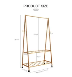 New design style high quality modern furniture bamboo bathroom hand coat rack cloth hanger stand in living room