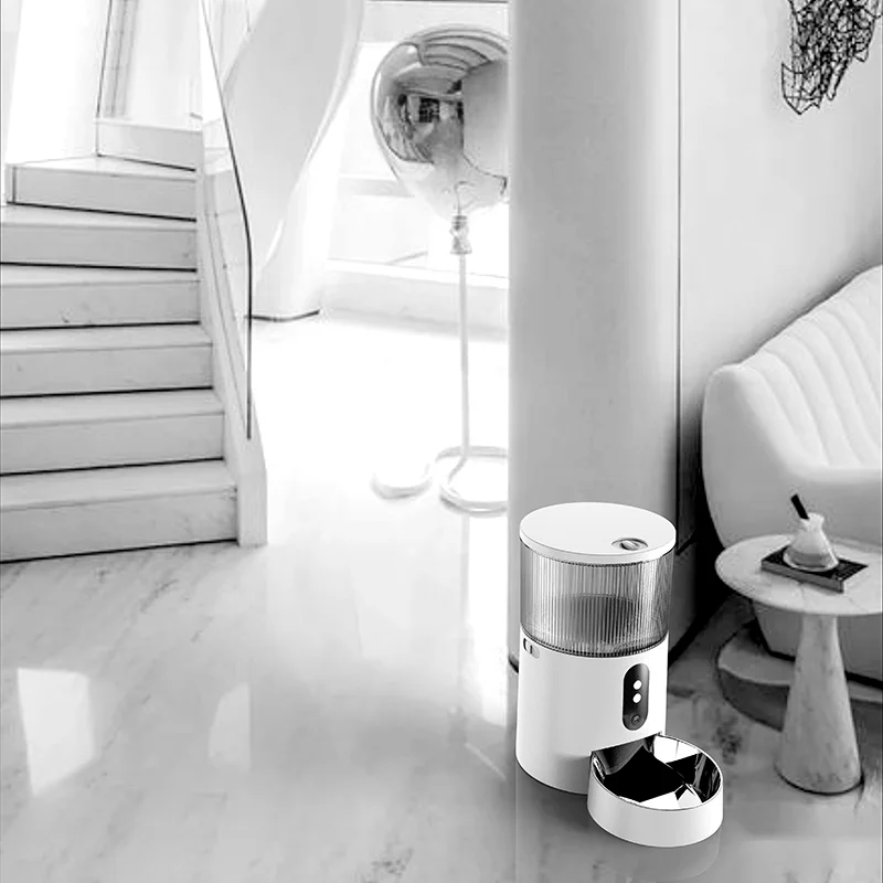 factory pet supplies high quality with voice recording camera large capacity automatic smart pet animal dog cat food feeder