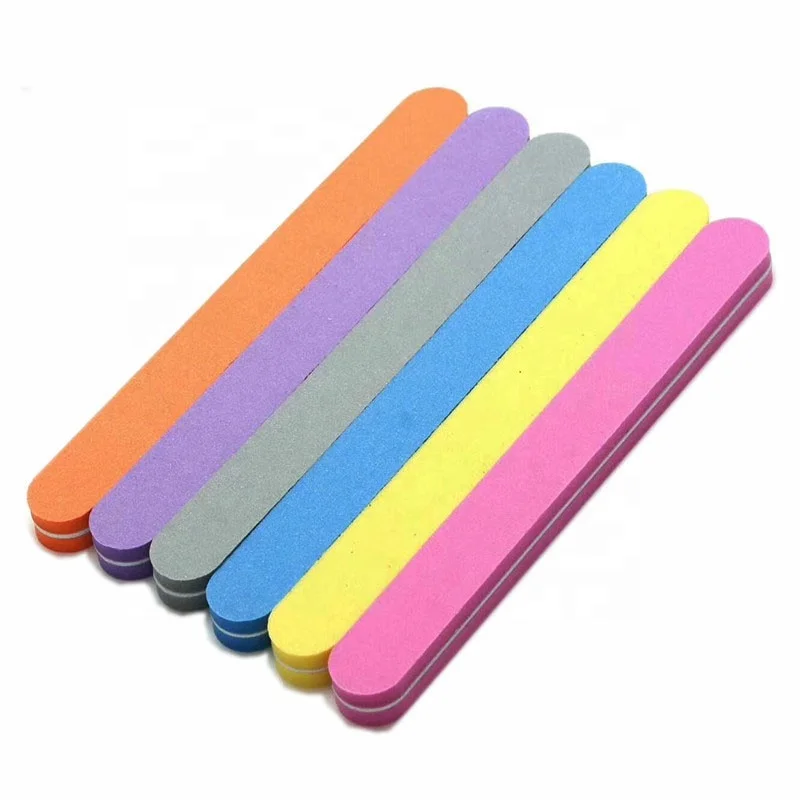2 Way 100/180 Straight Nail Sponge File Sanding Buffer