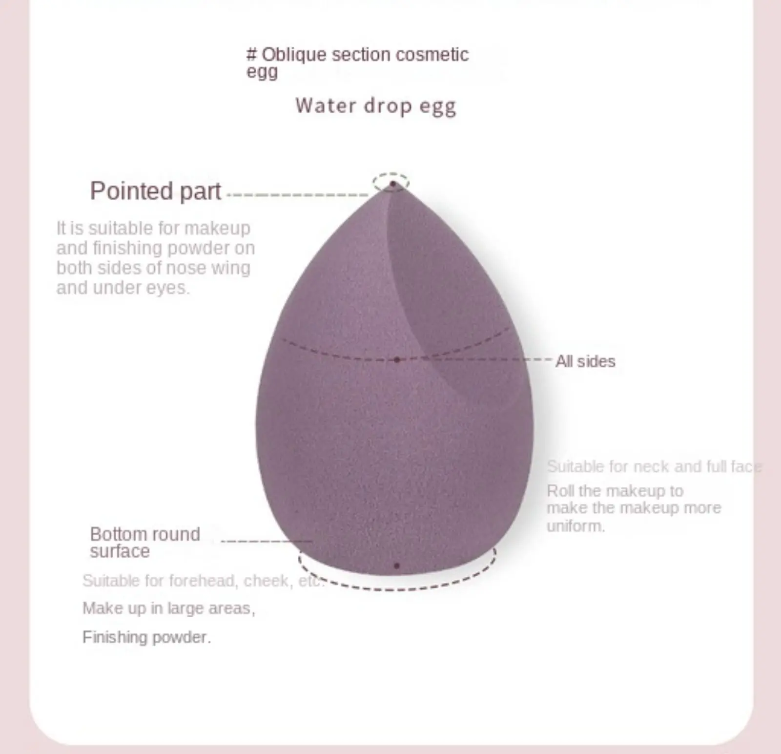 6Pcs Beauty Tools Blender Makeup Sponges Foundation face Powder Puff Makeup Egg Foundation Blending Cosmetic Sponges