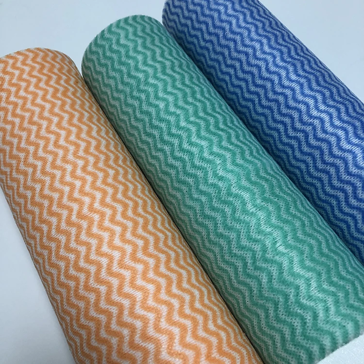 Spunlace process Non-woven cloth made from viscose and PET fabric for cleaning wipes