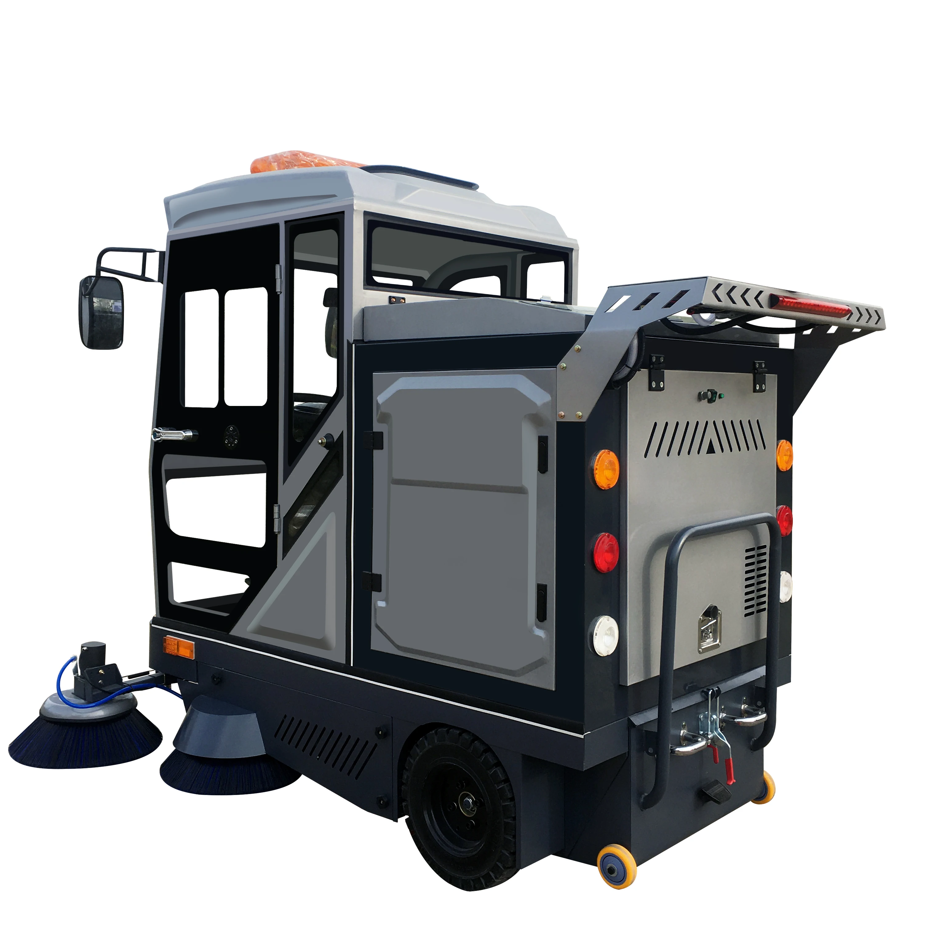 Electric Street Floor Sweepers Ride on Road Sweeper Machine