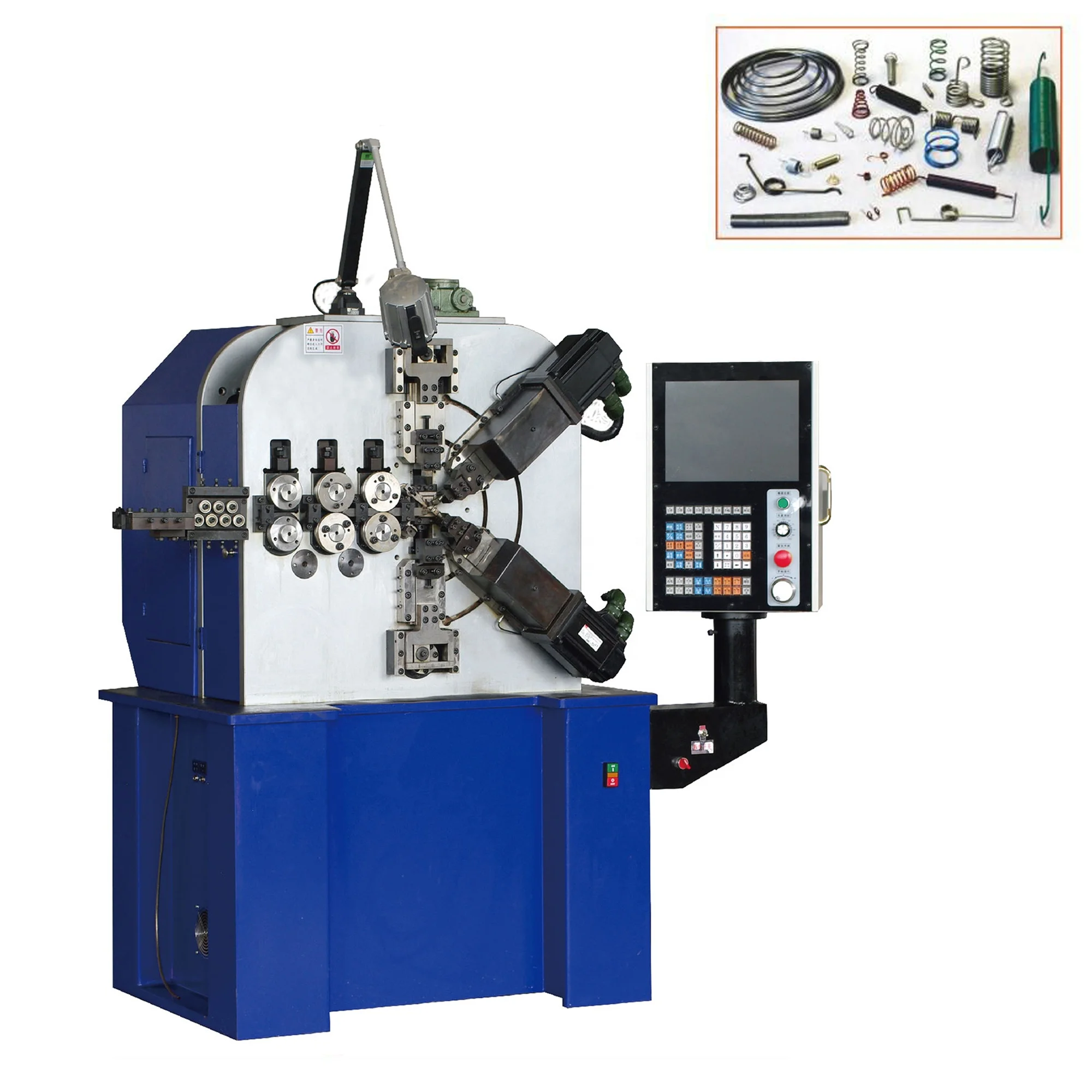 High Quality 6 Axces Wire Diameter 1.5-4.5mm CNC Compression Spring Coiling Machine Spring Making Machine Wire Forming Machine