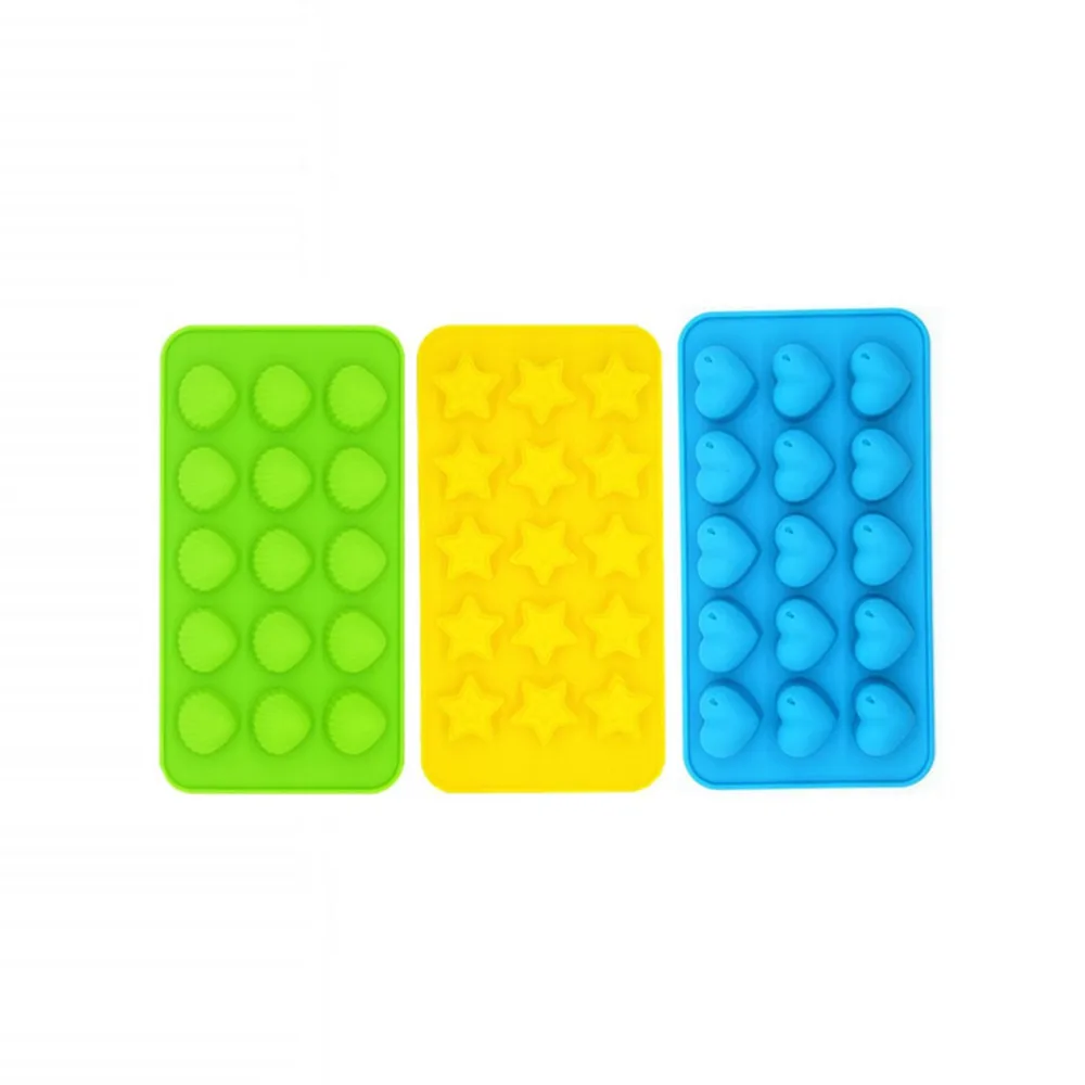 Homesun BHD Customize Nonstick Flexible Hard 3D Christmas Leaf Jello Gummy Candy Bar Silicone Chocolate Mold