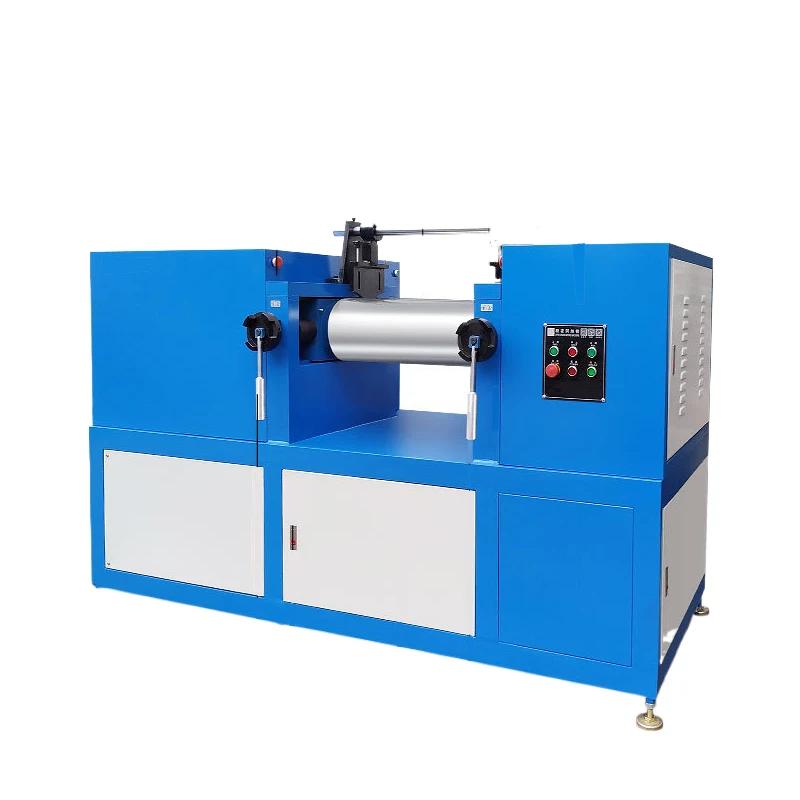 Lab Pvc Silicone Rubber Open Mixing Two Roll Rubber Mixing Mill Machine