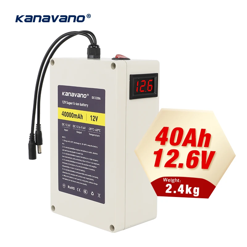 wholesale price 12 Volt 40Ah Akku rechargeable  12V 40Ah Lithium ion Battery Pack for energy Storage
