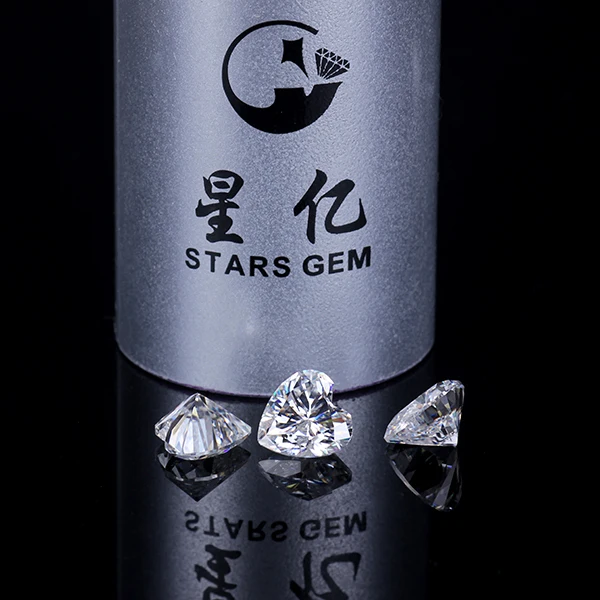 Драгоценный камень в форме сердца Starsgem DEF 6 5x6 5 мм оптом