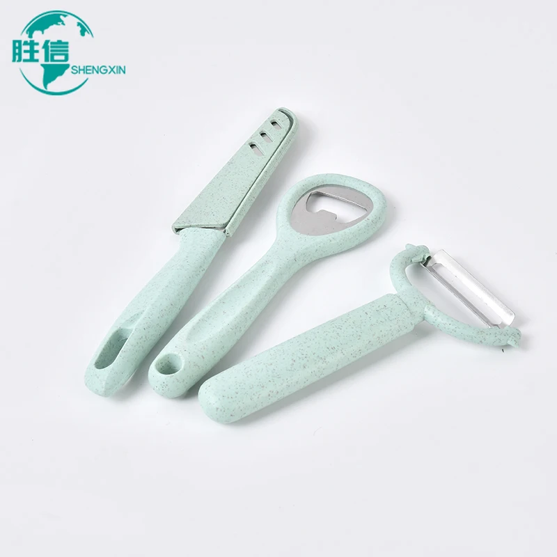 Набор из 5 предметов с ножом для дыни, штопор, разделочная доска, нижняя коробка, тарелка для фруктов, кухонный инструмент