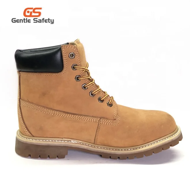High Quality Working Nubuck Leather Goodyear Safety Boots