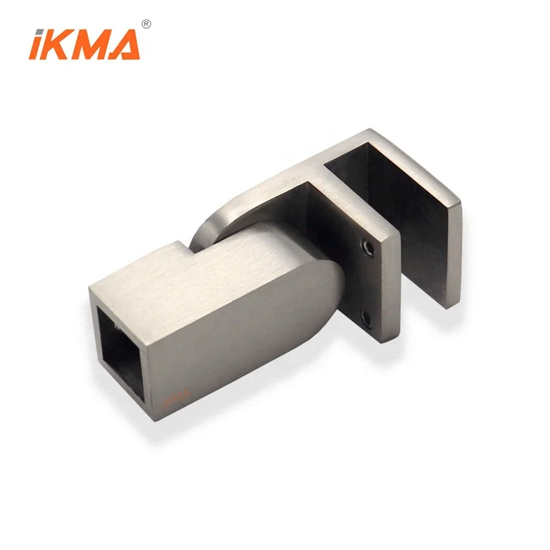 IGT Brushed Nickel stainless steel 304 15*15 mm Adjustable Support Bar Glass End Bracket