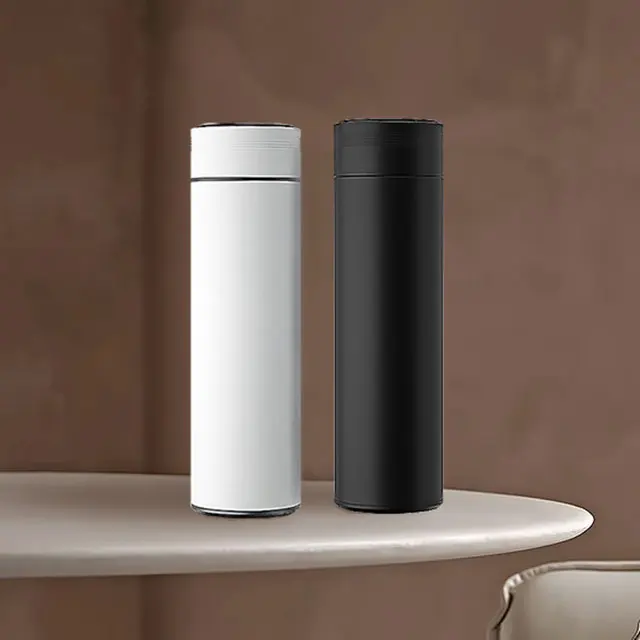 480ml Modern Touch Screen Temperature Control LED Display 304 Stainless Steel Vacuum Insulated Smart Water Bottle
