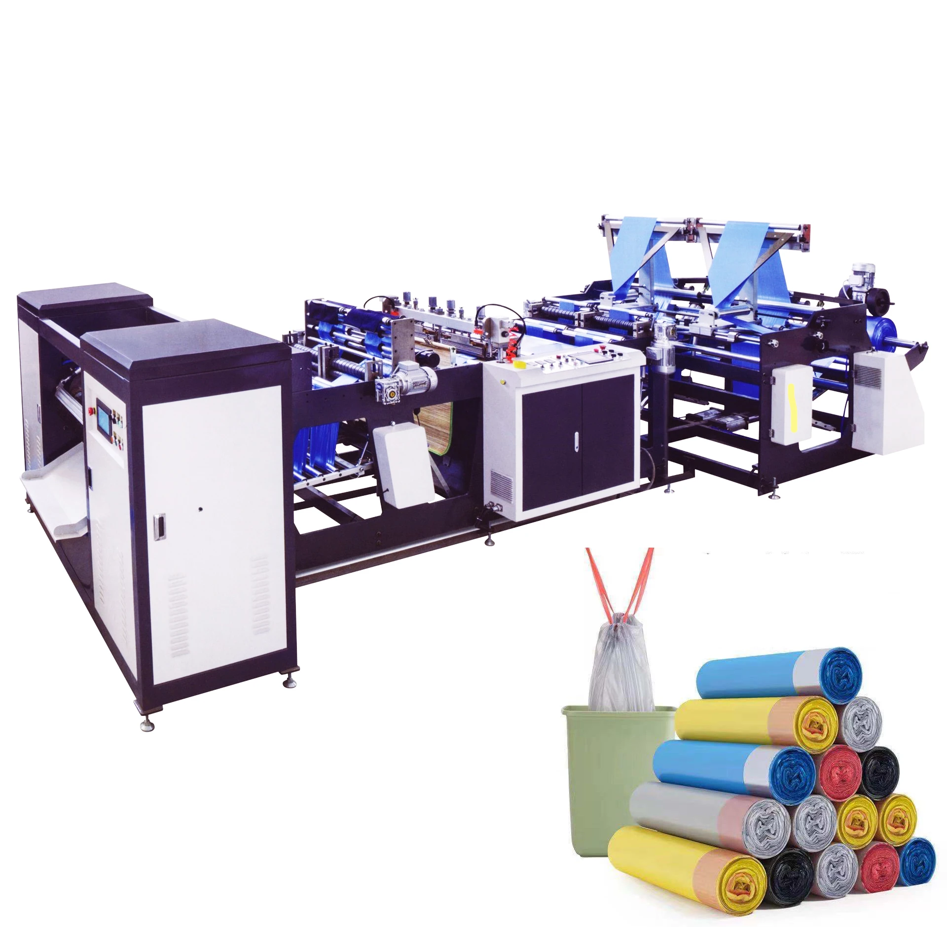 Biodegradable Bag Sealing Machine Type And Plastic Ldpe Hdpe Pe Material T-shirt Shopping Plastic Bag Making Machine Price