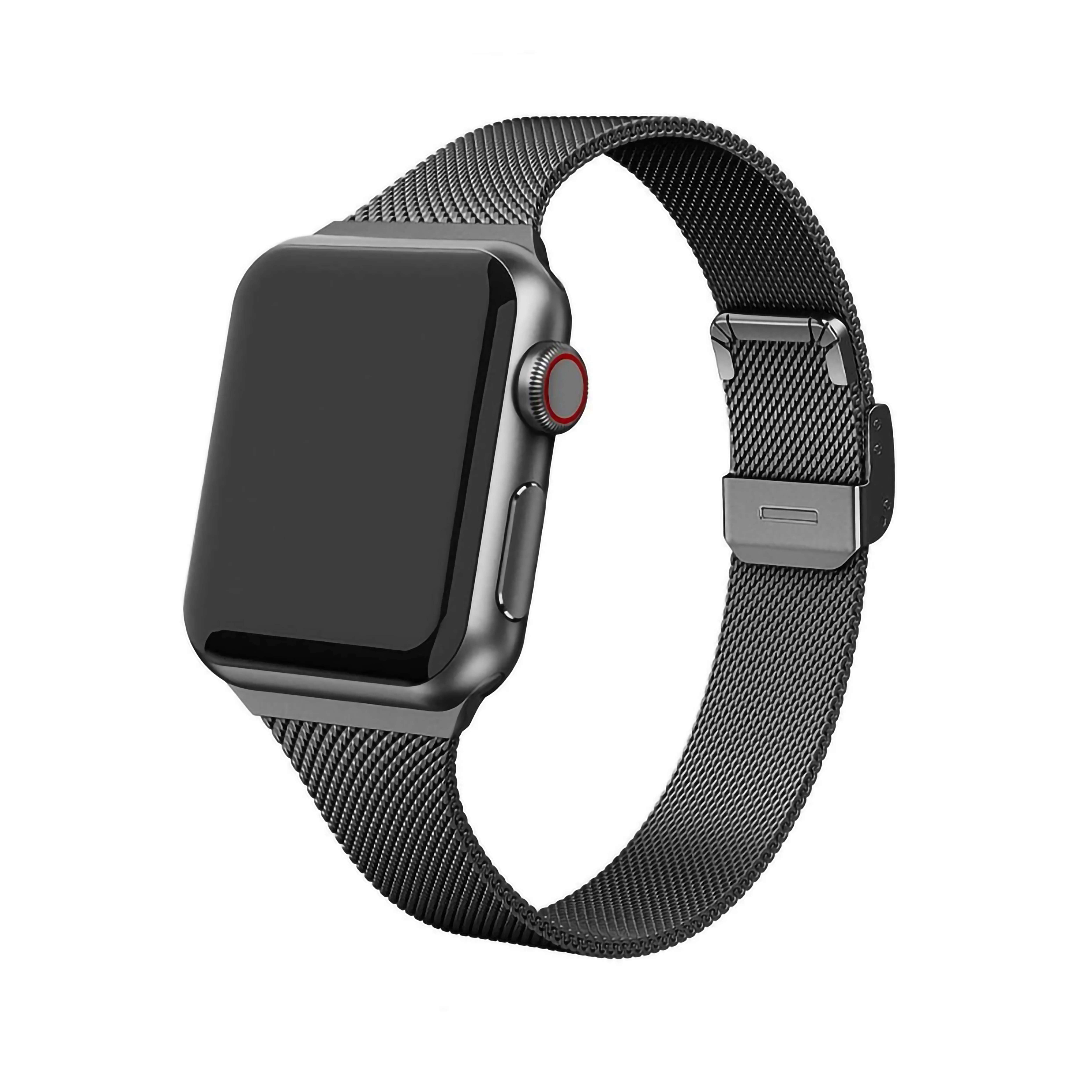 Маленькие часы Apple Milanese из нержавеющей стали, 16 мм, тонкие для Apple Smart Watch, легкие и легко носить