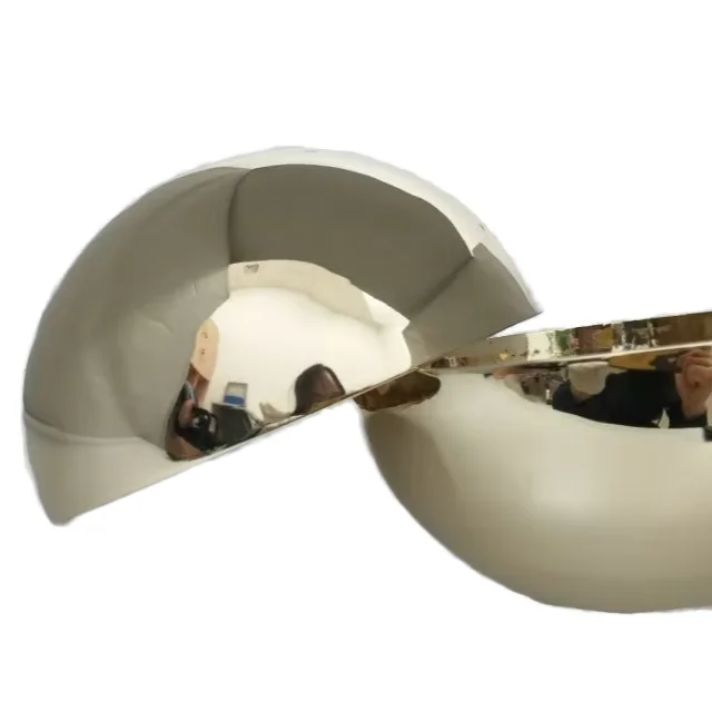 Большая декоративная латунная полая латунная полусфера