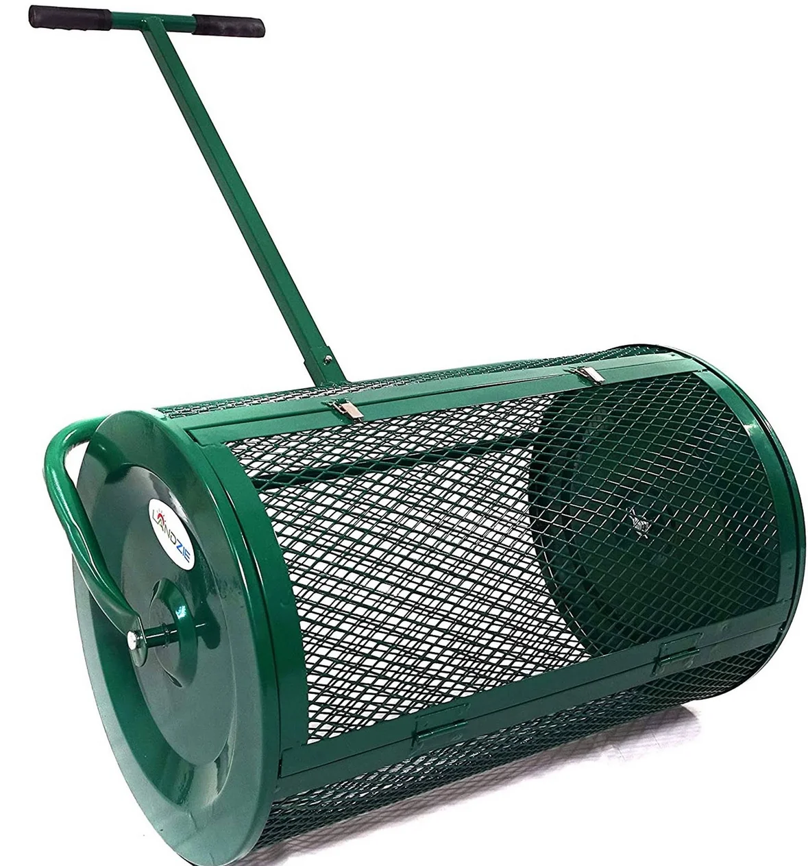 Soil Spreader Lawn And Garden Spreader Heavy Duty Metal Mesh Basket Push Spreader