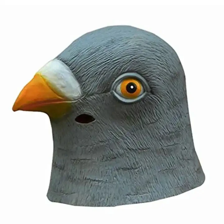 Pigeon Mask Latex Giant Bird Head Halloween Cosplay Costume Theater Prop Masks