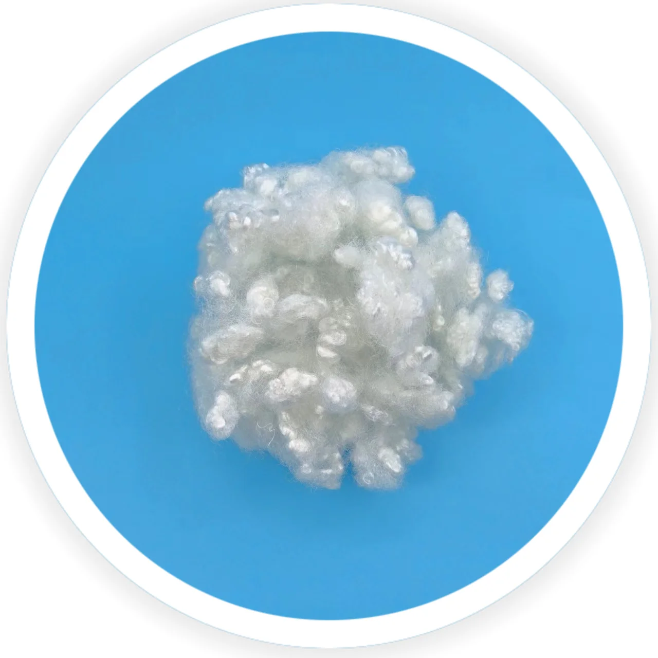 Best price high quality siliconized recycled psf fiber for furniture