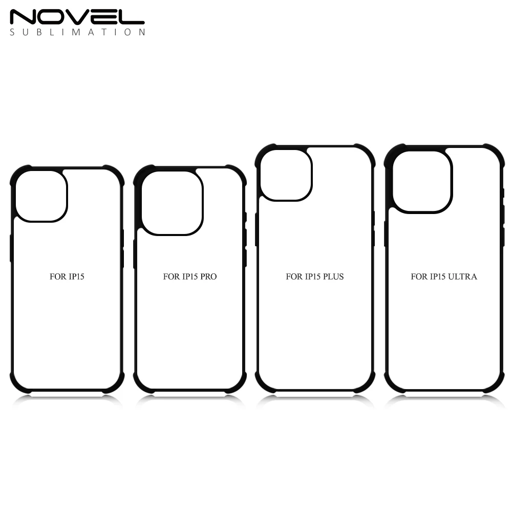 New Coming Blank Sublimation 2D TPU Phone Case With Four Corners Anti-Shock Design For iPhone 15 / IP series