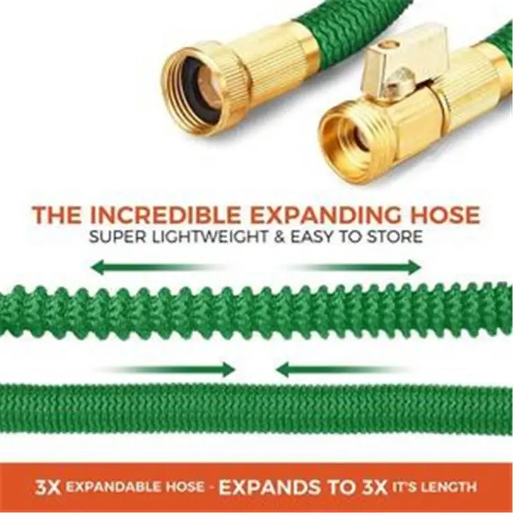 High Quality Wholesale PVC Expandable Garden Hose Pvc Layflat Hose Irrigation Hose With Plastic Connector Combo Kit For Garden