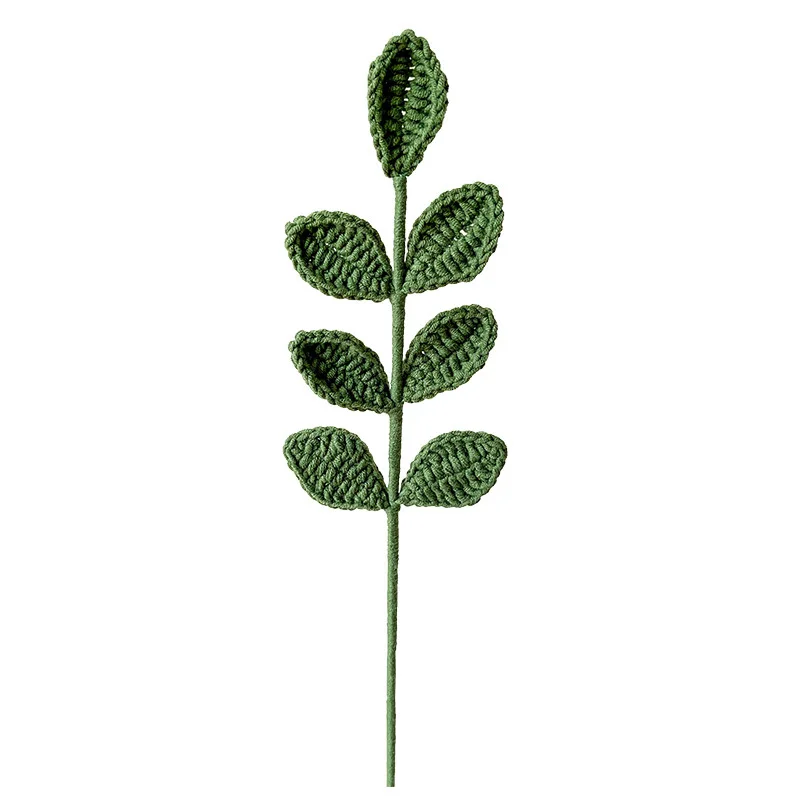 Simulation flowers olive leaves finished single bouquet hundred props to send goddess gift handmade flower weaving bouquet