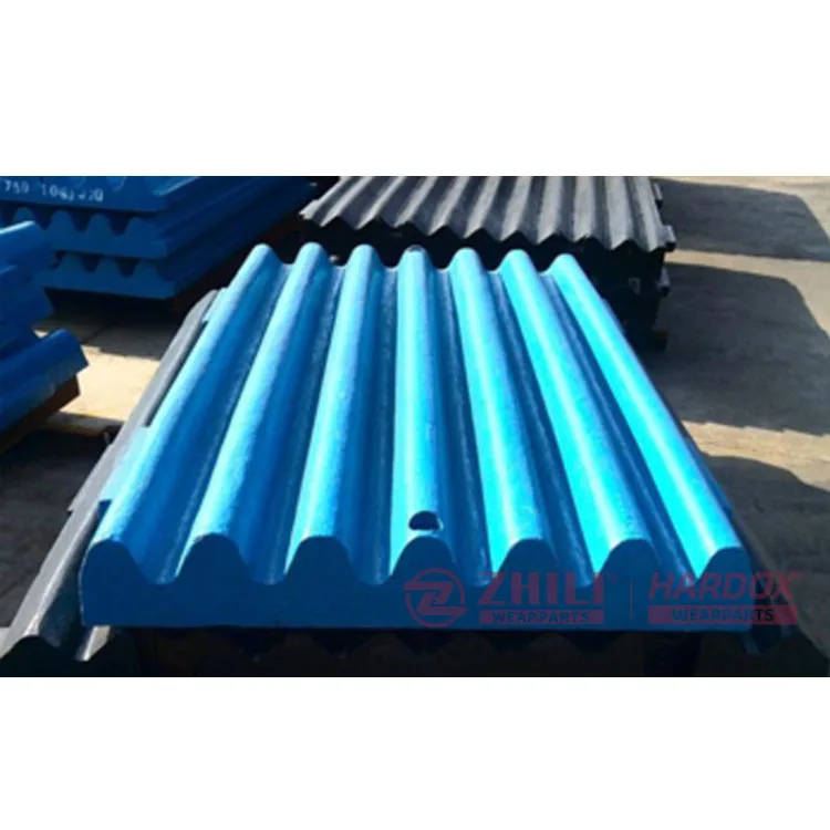 ZHILI New Material Cooperation With Hardox  Long Service Life Manganese Steel Jaw Crusher Jaw Plates For Crushing Rock