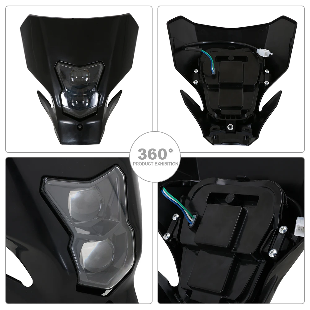 Motorcycle MX Enduro Dirt Bike LED Headlight Headlamp for H onda CRF450L CRF450XR 2019-2020