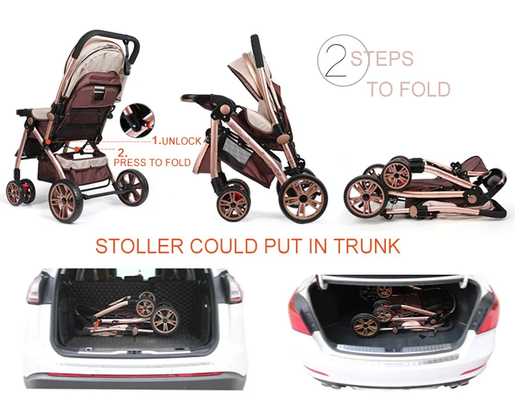 Alibaba trade assurance china factory luxury baby stroller korea style aluminous alloy frame baby pram