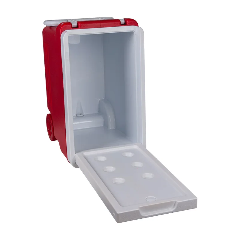 2023 Hot selling folding cooler box with wheel compressor car fridge freezer car cooler box for outdoor camping fishing Picnic