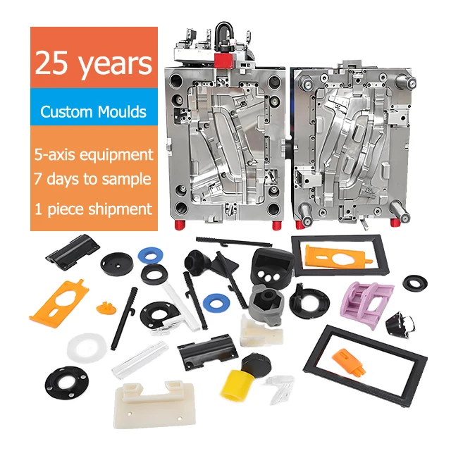 Custom Pe Pet Pp Pc Abs Pvc Plastic Injection Molding Parts Plastic Injection Mold Plastic CNC Injection Mould